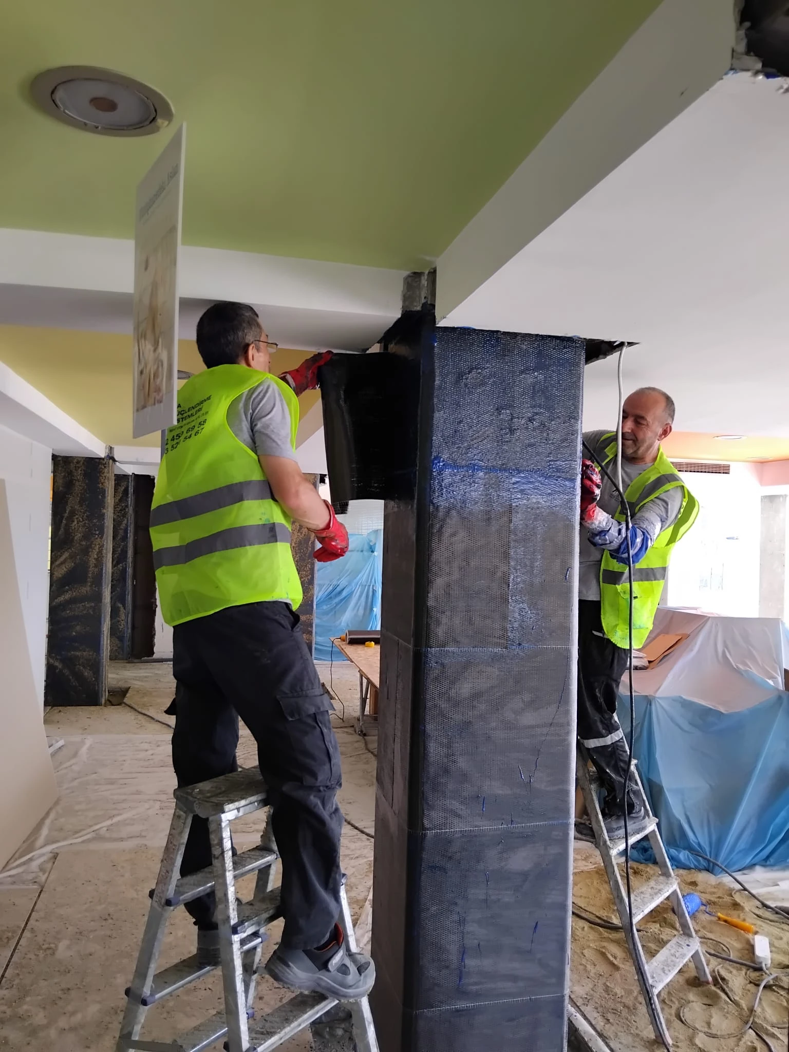 21ITU Gelistirme Vakfi Natuk Birkan Ilkokulu ve Ortaokulu FRP Guclendirme Projesi | karbon fiber güçlendirme