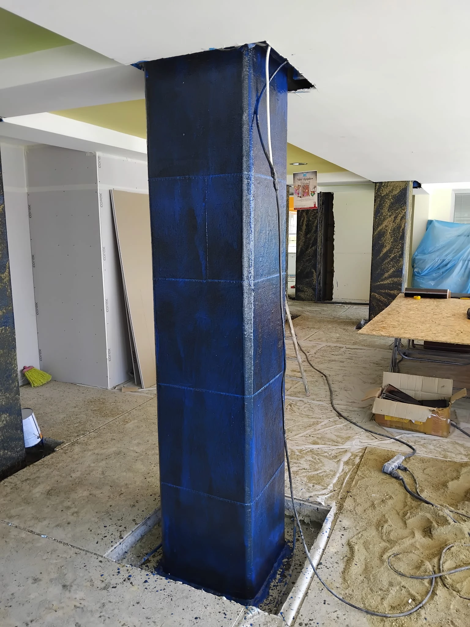 47ITU Gelistirme Vakfi Natuk Birkan Ilkokulu ve Ortaokulu FRP Guclendirme Projesi | karbon fiber güçlendirme