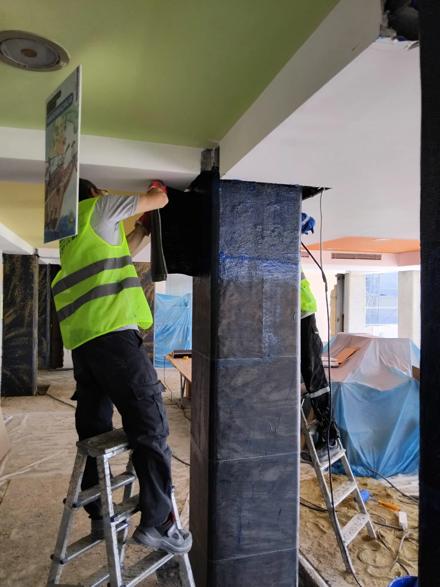 74ITU Gelistirme Vakfi Natuk Birkan Ilkokulu ve Ortaokulu FRP Guclendirme Projesi | karbon fiber güçlendirme